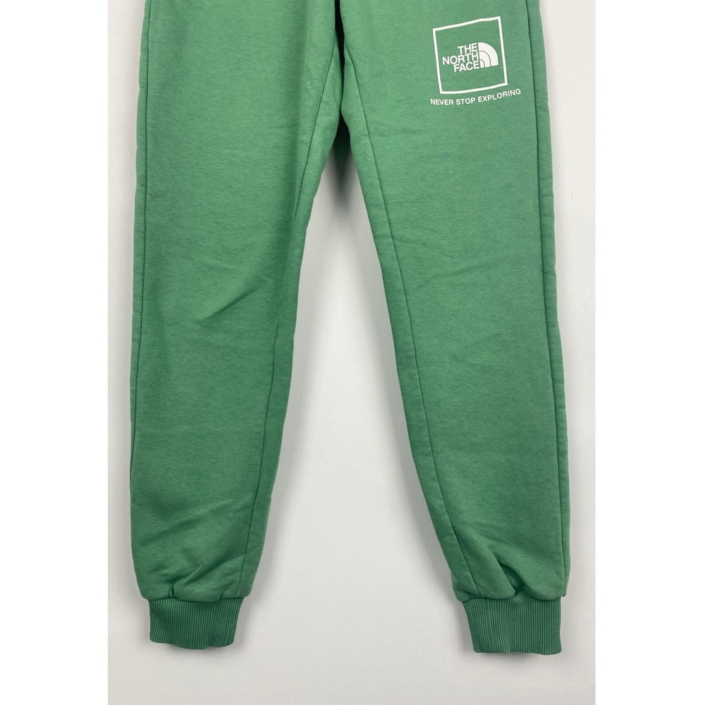 The North Face Womens Box Logo Joggers XS Green Athletic Loungewear High Waisted - Picture 4 of 10